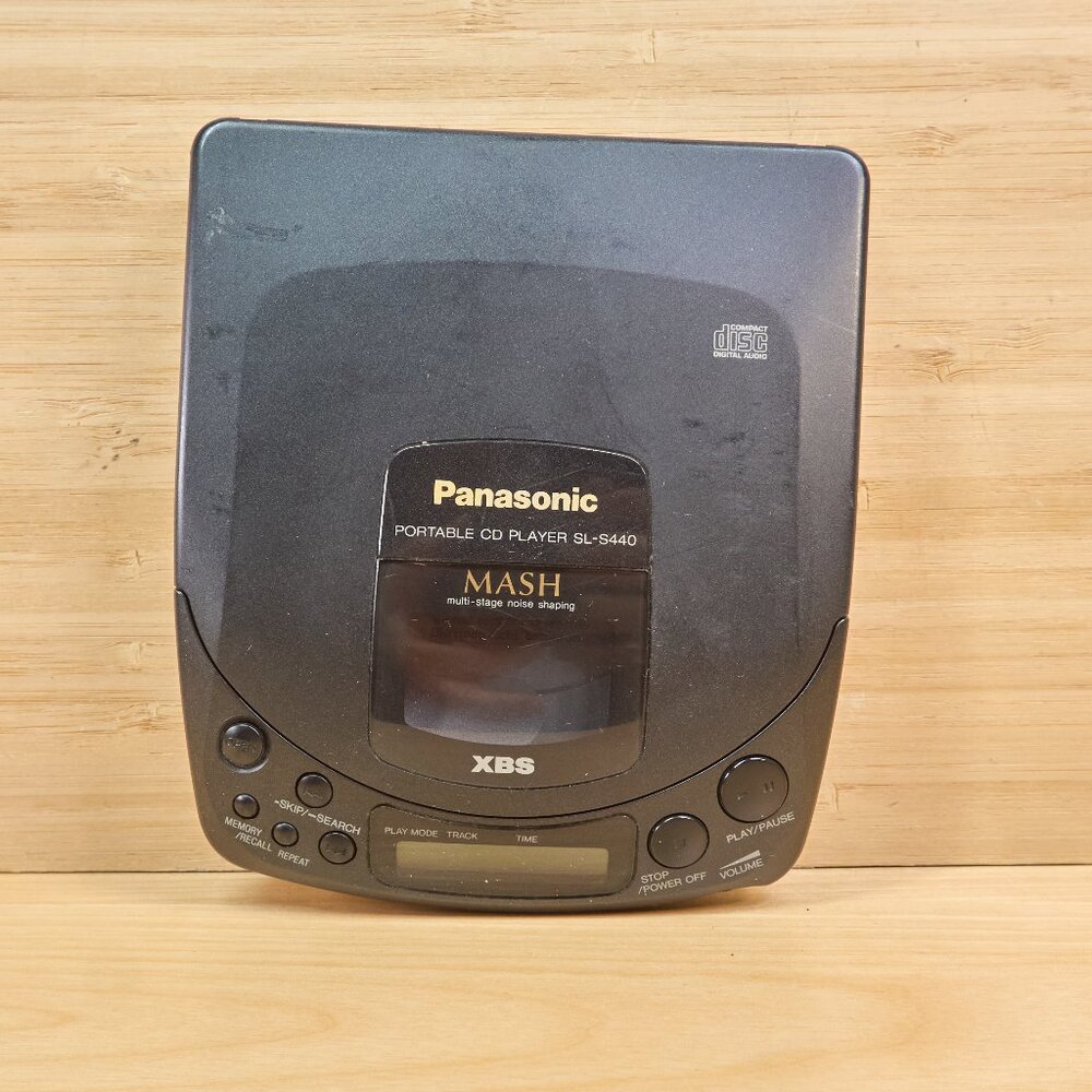 Vintage 90s Panasonic SL S440 Portable CD Player, Made in Japan